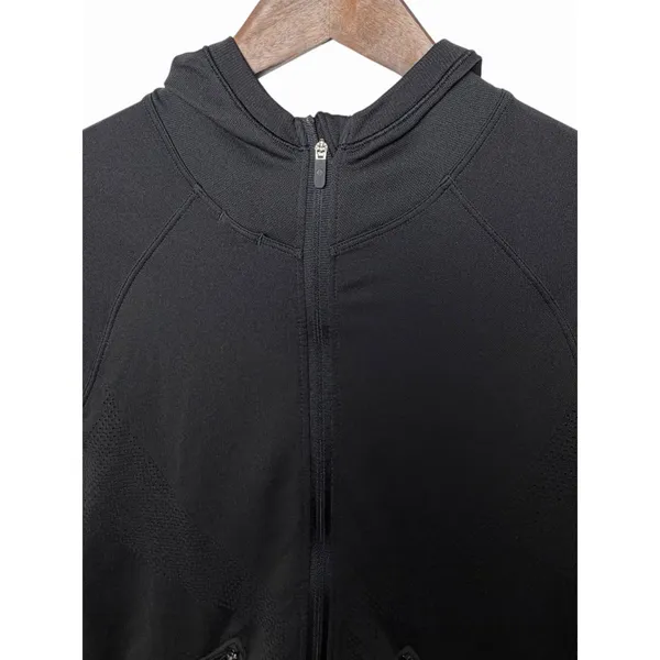 Lululemon Seamless Ventilate Jacket Black Hooded Full Zip Running Gym Womens 6 - Image 5