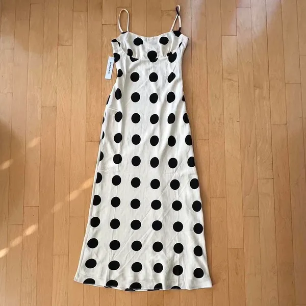 Princess Polly Avienna cream polka dot maxi dress - Image 2