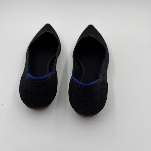 Rothy's The Point Black Knit Washable Ballet Flats Womens Size 9 - Image 3