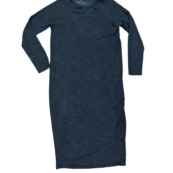Zara‎ Womens Navy Blue Bodycon Stretchy Casual Midi sz Small - Image 8