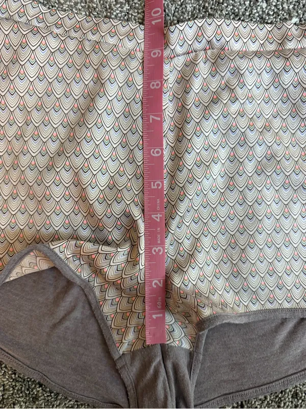 Victoria’s Secret Pajama Set M Geometric Racerback Tank Shorts Y2K - Image 9
