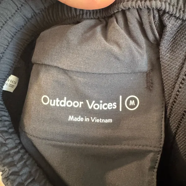 Outdoor Voices‎ RecTrek Black Hiking Technical Pants Medium - Image 4