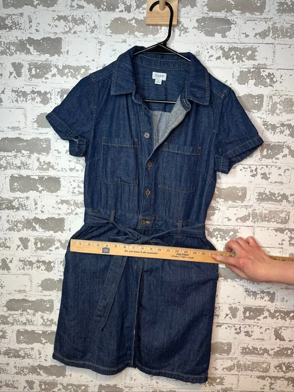 J. Crew | women denim button down dress - Image 5