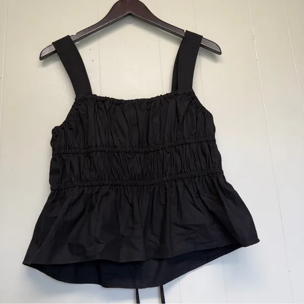 NWT SALTED HOUSES Boutique Black Sleeveless Bow Tie Top Medium - Image 11