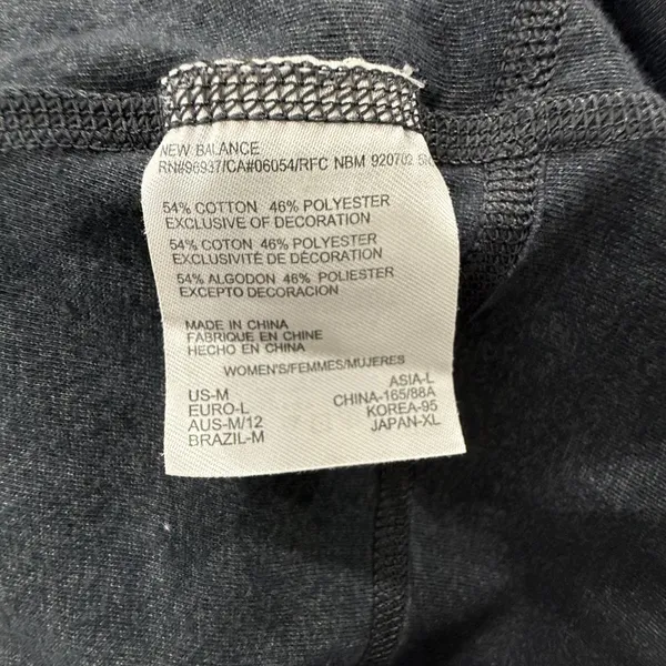 New Balance Women's Charcoal Long‎ Sleeve Top - Image 8