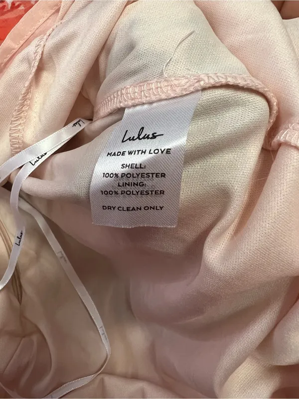 NWT Lulus Garden Meandering Blush Floral Print Maxi Dress size L - Image 14