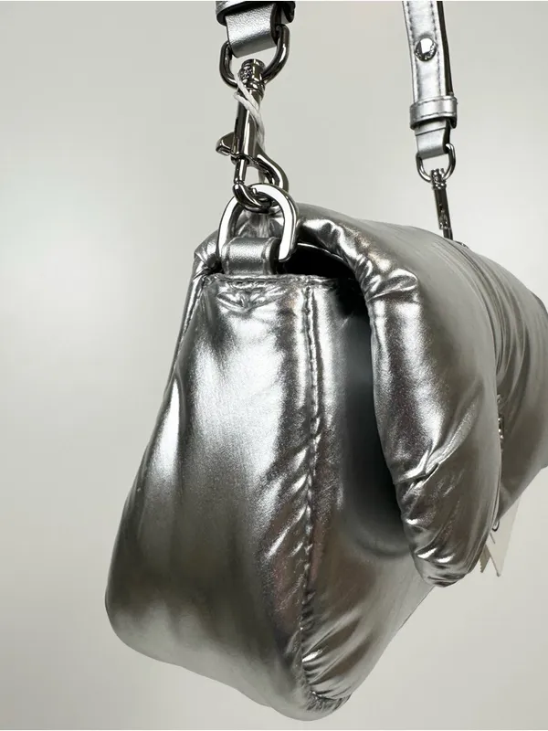 Tory Burch Britten Metallic Puffy Convertible Crossbody - Image 9