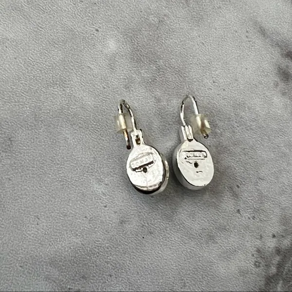 Silver Earrings‎ with Turquoise Stones - Image 2
