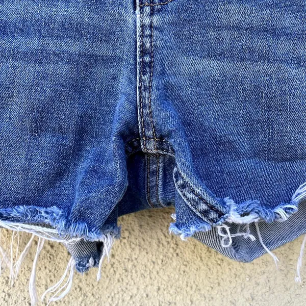 Everlane High Waist Straight Denim Jean Shorts Cutoffs 30 - Image 2