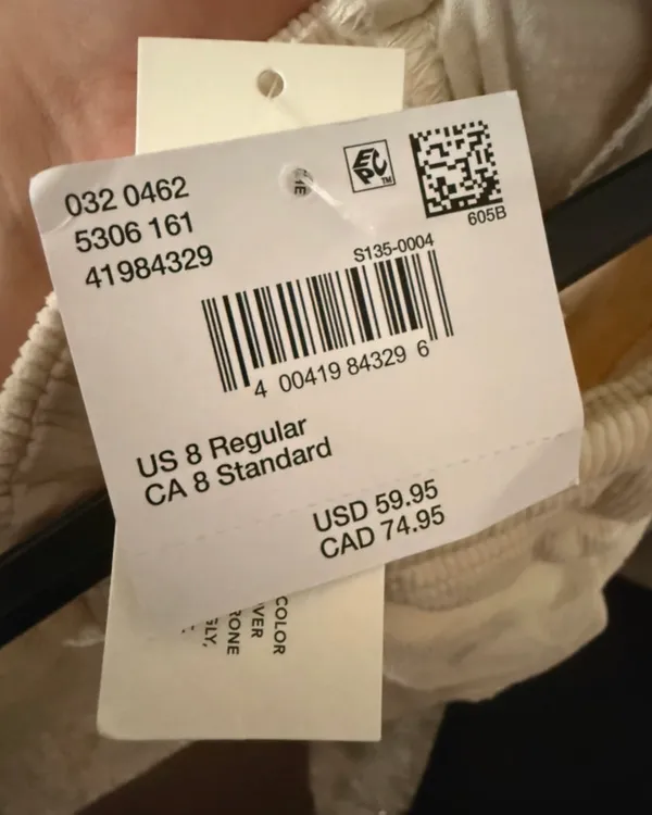 American Eagle Off White Corduroy Pants - Image 4