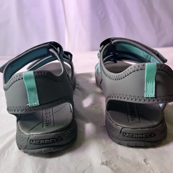 Merrell Women's Teal and Gray Strappy Outdoor Sandals - Image 8