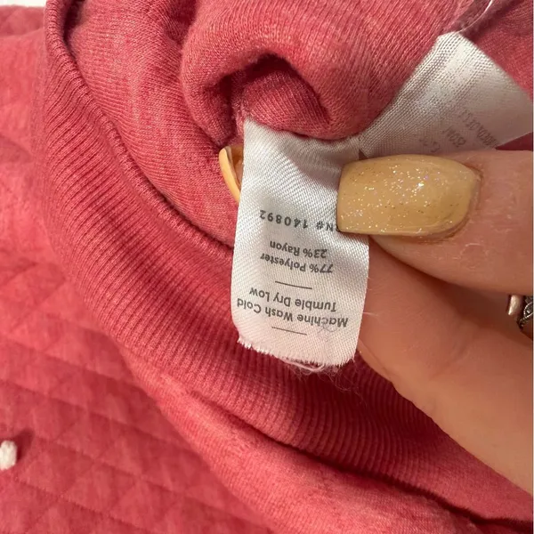 Marine Layer Corbet Quilted Hoodie in Pink Heather S - Image 4
