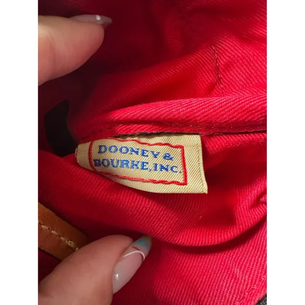 Dooney & Bourke J6774387 Nylon Leather Trim North South Triple Zip Crossbody Bag - Image 8
