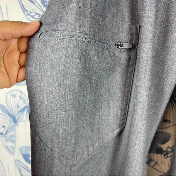 Figs Zamora Jogger Pants with Teal Accents SZ S - Image 8