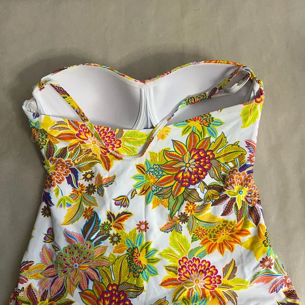 🌺 BLEU ROD BEATTIE Floral Halter Tankini Top – Size 14 🌺 - Image 2