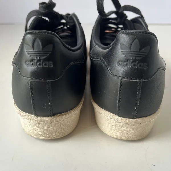 Adidas Superstar Y2K Womens 7.5 Shoes Sneakers Festival Glam Streetwear Black - Image 8