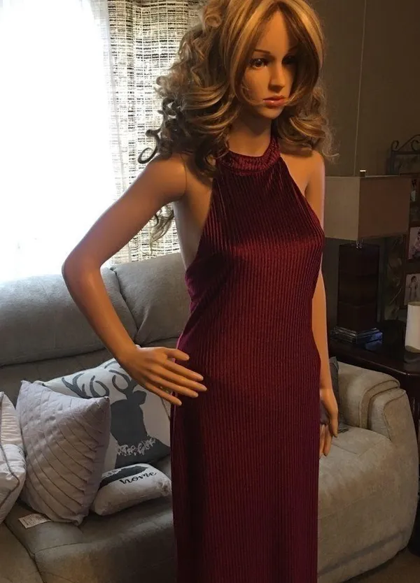 Forever 21 formal dress large maroon - Image 8