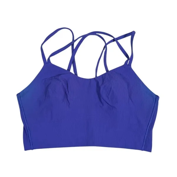Lululemon Like a Cloud Ribbed Longline Bra Size 6 Wild Indigo Athletic Yoga Gym - Image 2