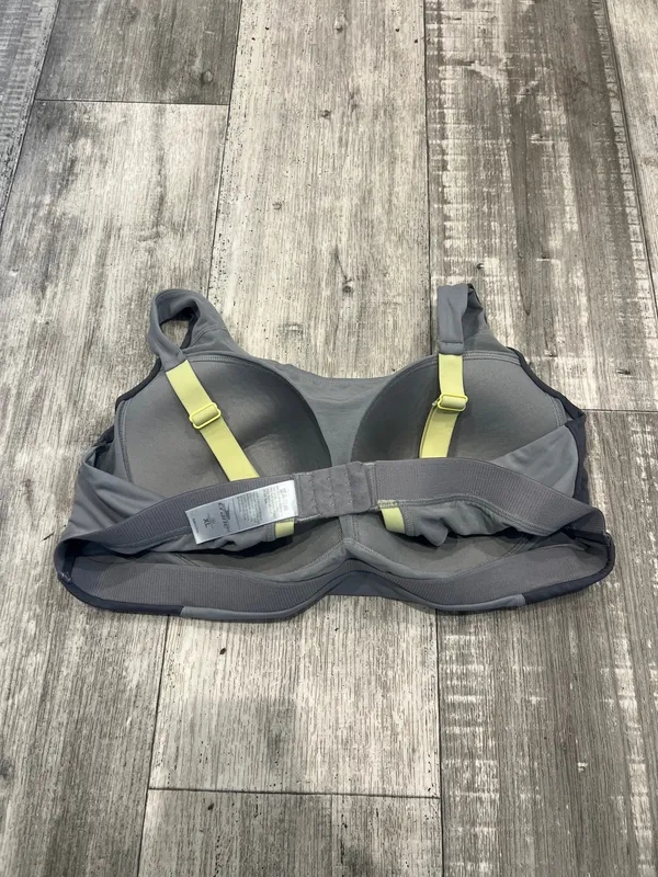 Crane Sports Bra Size XL Gray/Yellow Padded Wire Free (C 59) - Image 4