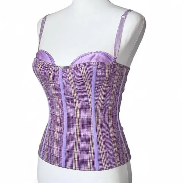 Y2K Vintage Victoria’s Secret Plaid Corset - Image 3