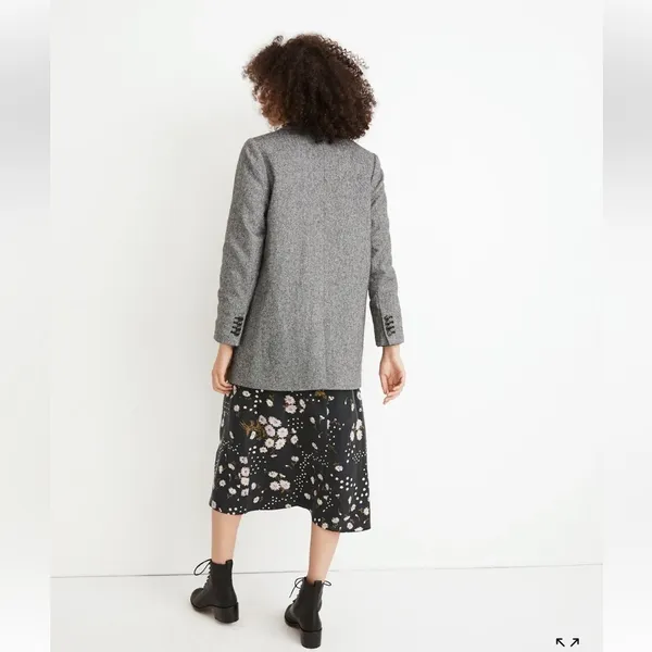 Madewell Larson Herringbone Blazer XXL - Image 4