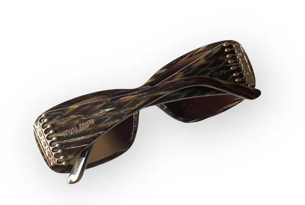 Miu Miu ♛ Metal Crown Sunglasses ♛ Brown Tortoise Shell ♛ Chic Luxury Sunnies ♛ - Image 3