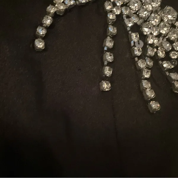 Mac Duggal 26516 Sleeveless Rhinestone Collar Column Gown Black 16 - Image 11