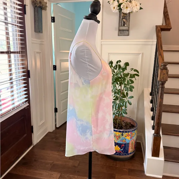 Hippie Rose NWOT Pastel Tie-Dye Camisole Top with Adjustable Straps - Image 3