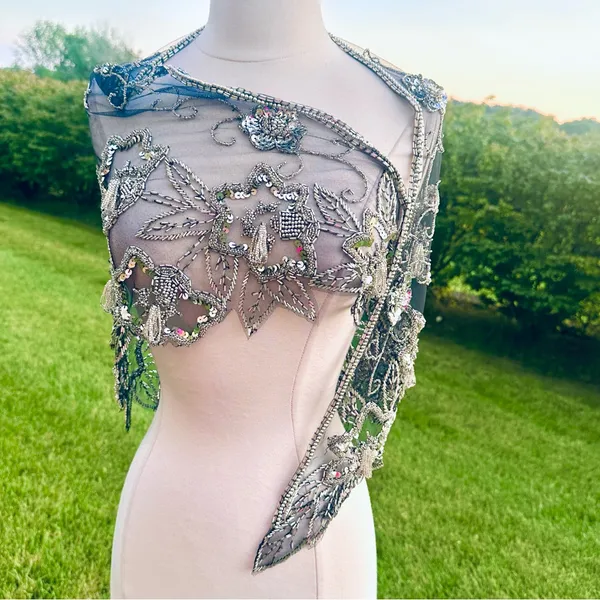 Vintage Beaded Cape - Image 7