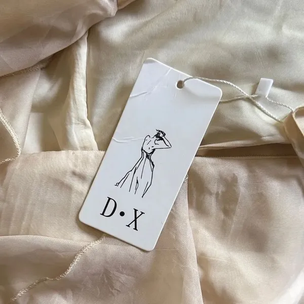 NWT. D.X Elegant Cream Layered Women's Dress. Size 8 - Image 8