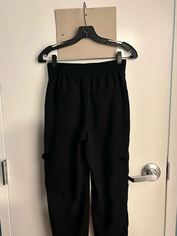 A New Day Women's Black Pants Elastic Waist Pocket Solid Regular Fit Small - Image 6