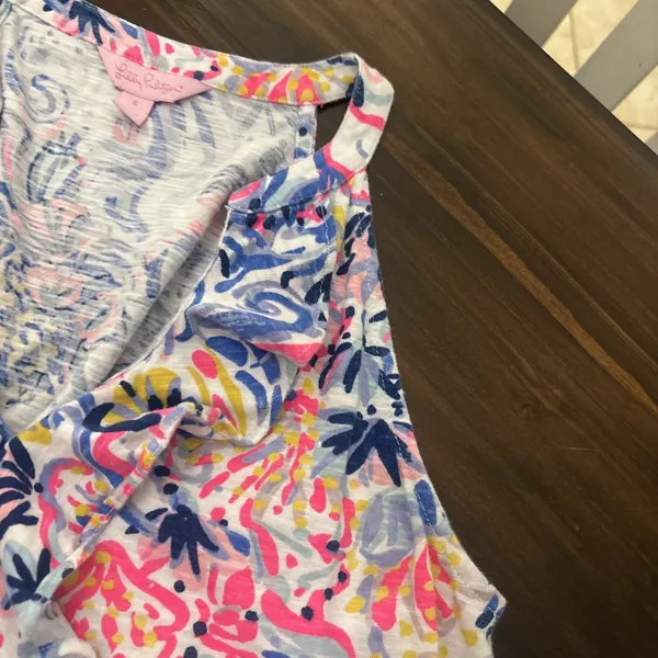 Lilly Pulitzer Women's Sleeveless Dress Ruffle Casual Classic Small - Image 4