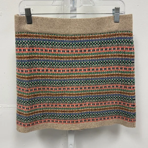Madewell Wallace Women's‎ Fair Isle Merino Wool Mini Skirt Medium Knit Sweater - Image 2