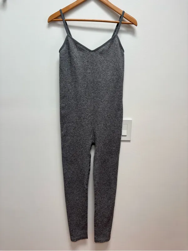 HATCH The Body Rib Unitard in heather grey one piece M - Image 4