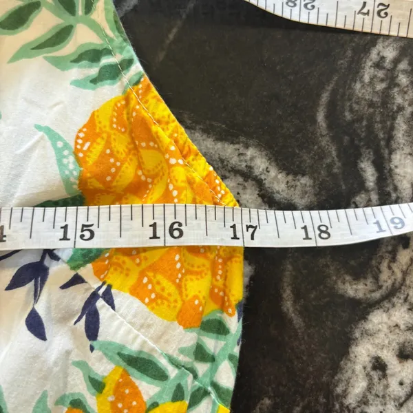 Anthropologie Maeve Maxi Shirt Dress Pineapple Tropical Women's Size M / $278 - Image 10