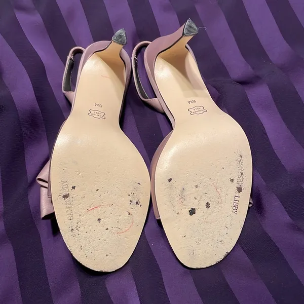 Sam & Libby satin sandals with bow details - Image 5