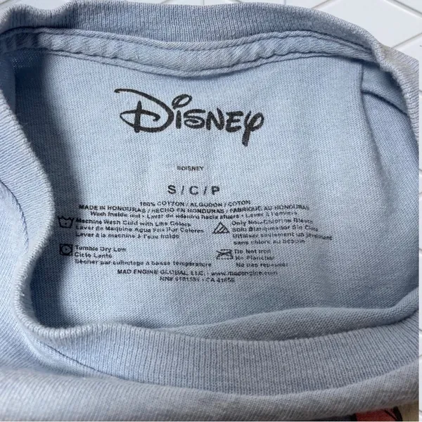 Disney Cats Graphic Tee S Blue – Kawaii Aesthetic - Image 3