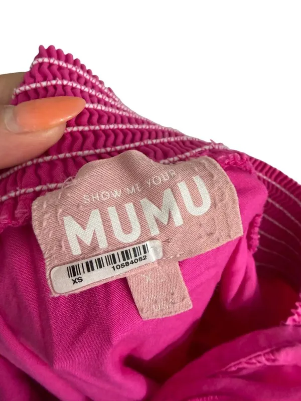 SHOW ME YOUR MUMU Pink Smocked Maxi Sundress Size XS - Image 8