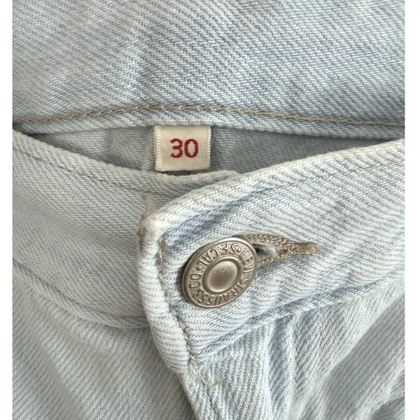 Levi's Women's Premium‎ Women Baggy Featherweight Wide Leg Jeans Blue 30x26 NWOT - Image 8
