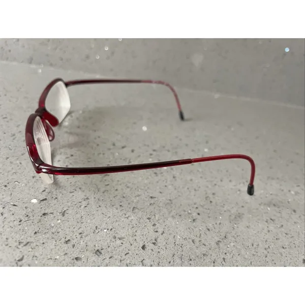 Silhouette Eyeglasses Frames Only SPX 1517 10 6080 51-15-130 Titan Austria red - Image 3