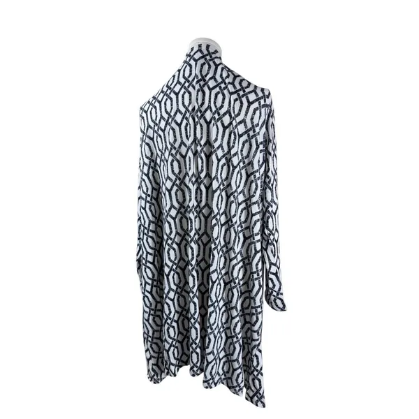 LuLaRoe‎ Geometric Print Open Front Long Sleeve Cardigan Sweater Womens XL - Image 3