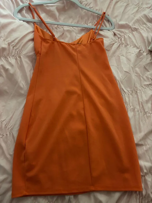 Boutique Dress Orange - Image 2