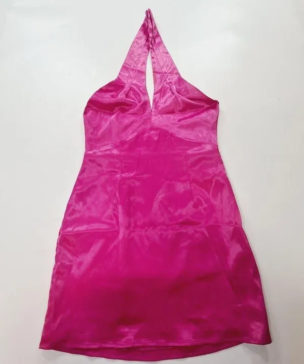 Superdown Samira Mini Dress in Hot Pink Small - Image 3