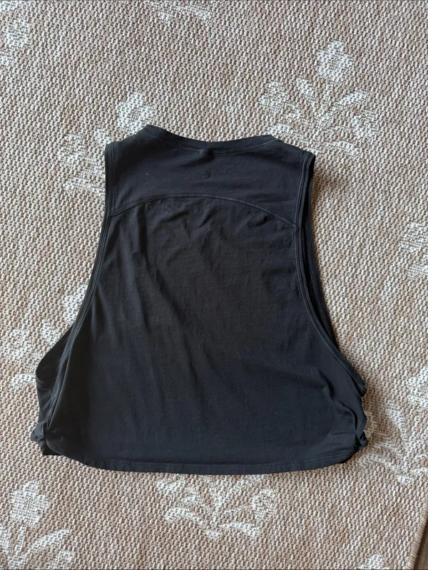 Yogalicious Black Cropped Tank Top - Women's Sleeveless Top 332 LGW6 - Image 3