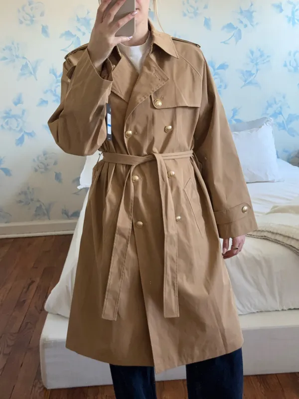 BCBGeneration Trench Coat Brown Tan - Image 2