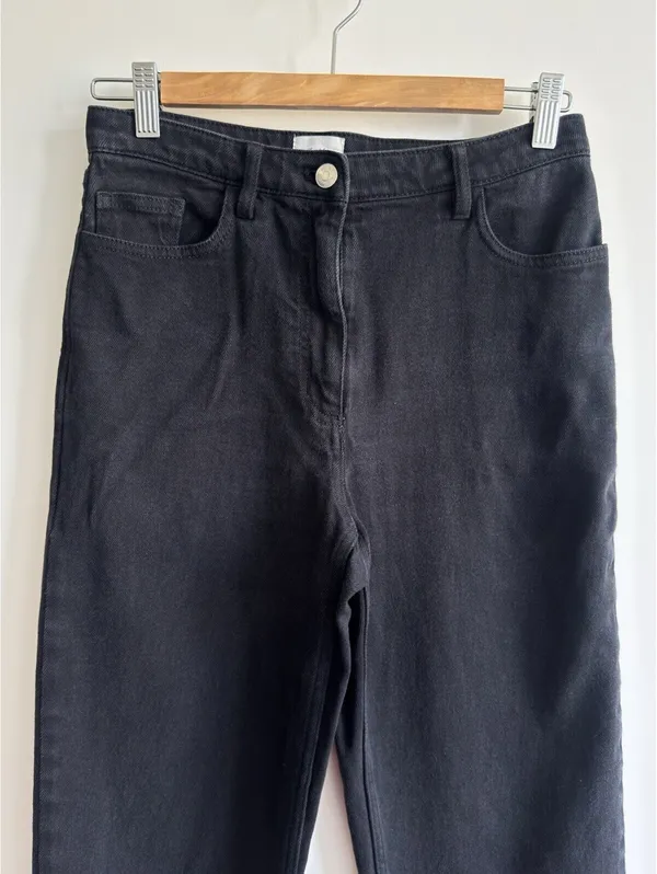 Aritzia Wilfred Free The Melina Pant Black High Rise Slim Straight Size 4 - Image 7