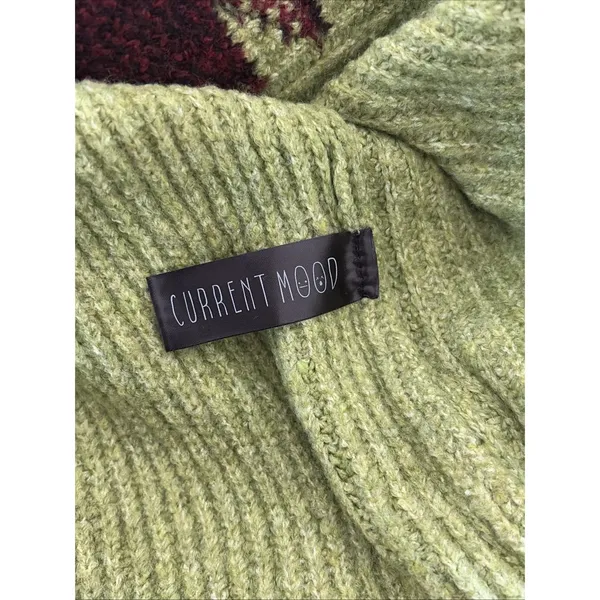 Current Mood Fly Away Butterfly‎ Hoodie Womens Size M Green Y2K Knit Dolls Kill - Image 5