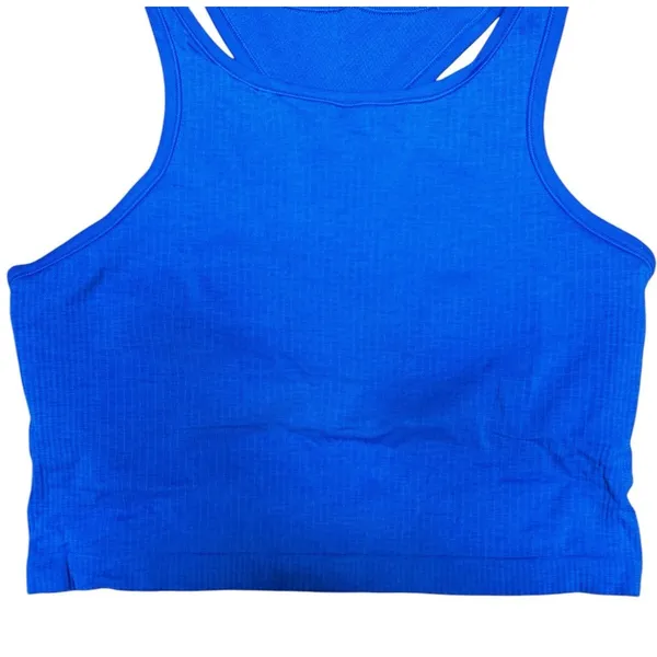Lululemon Ebb to‎ Street Cropped Racerback Tank Top Poolside Women's Size 12 - Image 5