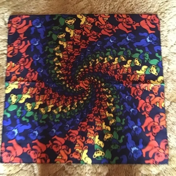 NWT Grateful Dead Rainbow dancing bears bandana - Image 3