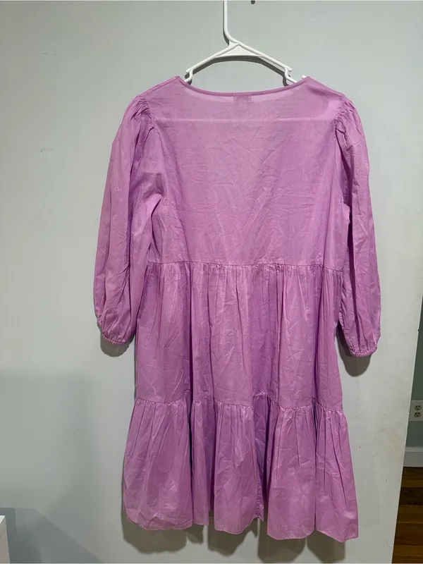 J. Crew Lilac Button-Front Dress - Image 3